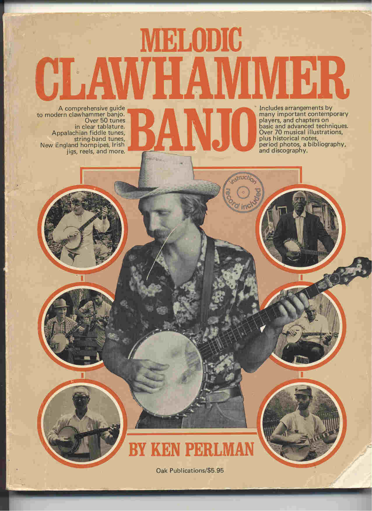 Melodic Clawhammer Banjo Ken Perlman instruction book sheet music book 